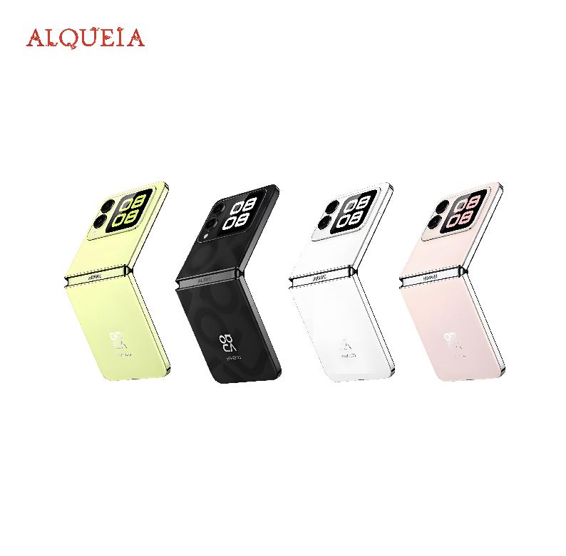 HUAWEI Nova Flip 256/512G Compact Flod Nouveau Smartphone l M&eacute;canisme de charni&egrave;re en forme de goutte d'eau &middot; Double affichage comme viseur &middot; Noir blanc vert rose